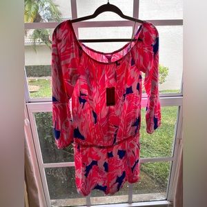 NWT Lilly Pulitzer Tiki Pink Romper Size Medium